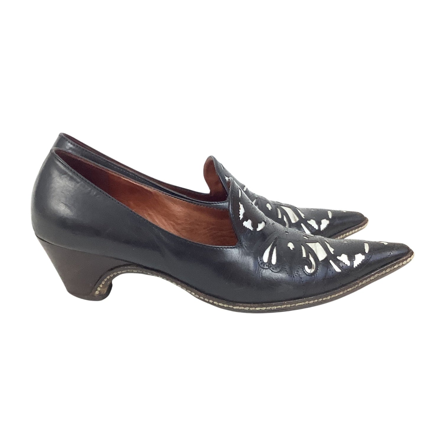 VTG Dries Van Noten Shoes 7.5 / B&W / Vintage 1990s