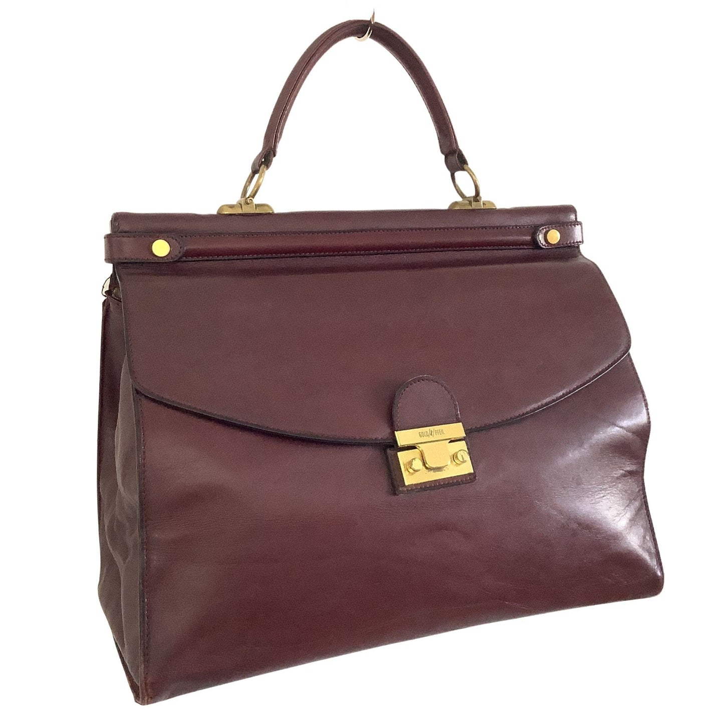 VTG Gold Pfeil Bag Burgundy / Leather / Vintage 1980s