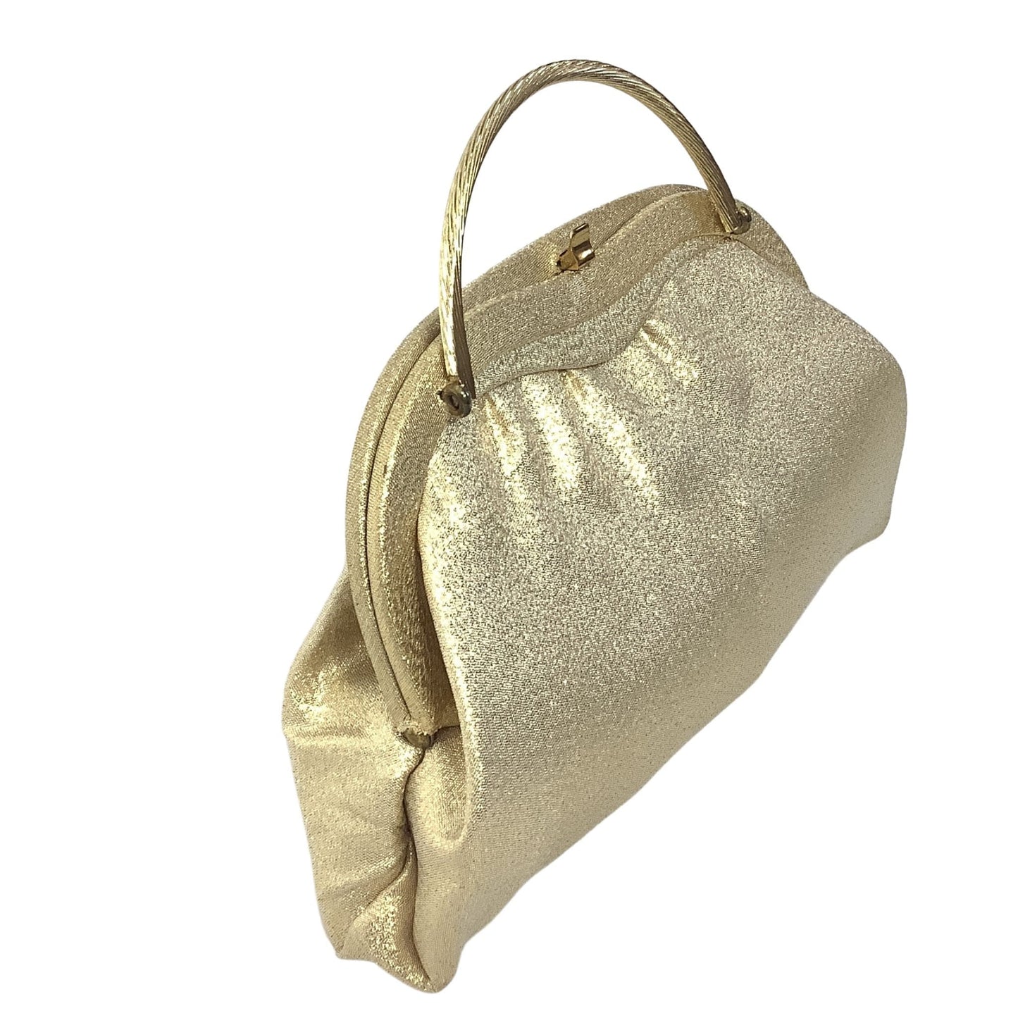 VTG Top Handle Lurex Bag Gold / Lurex / Vintage 1960s