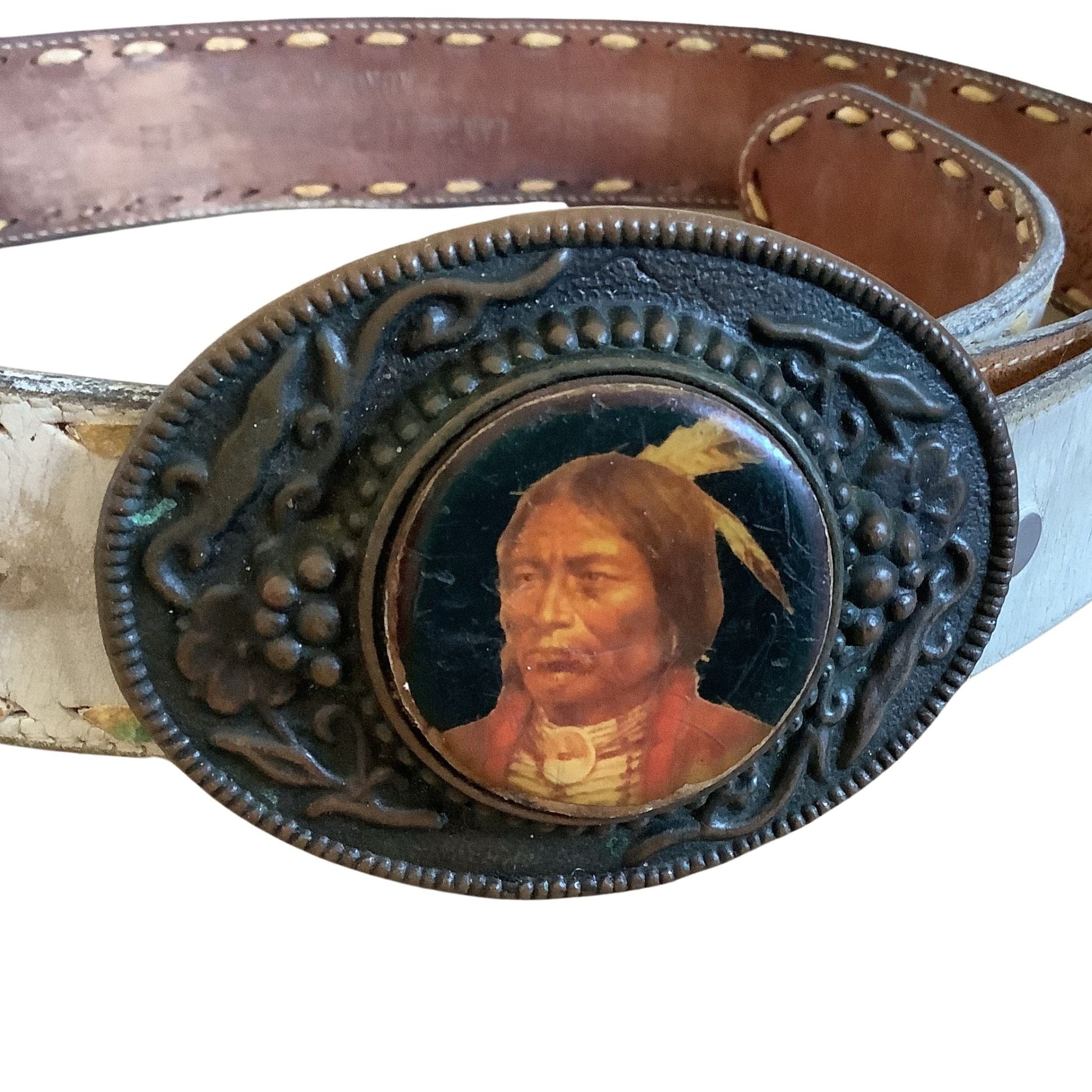 Western 1980s Belt Buckle