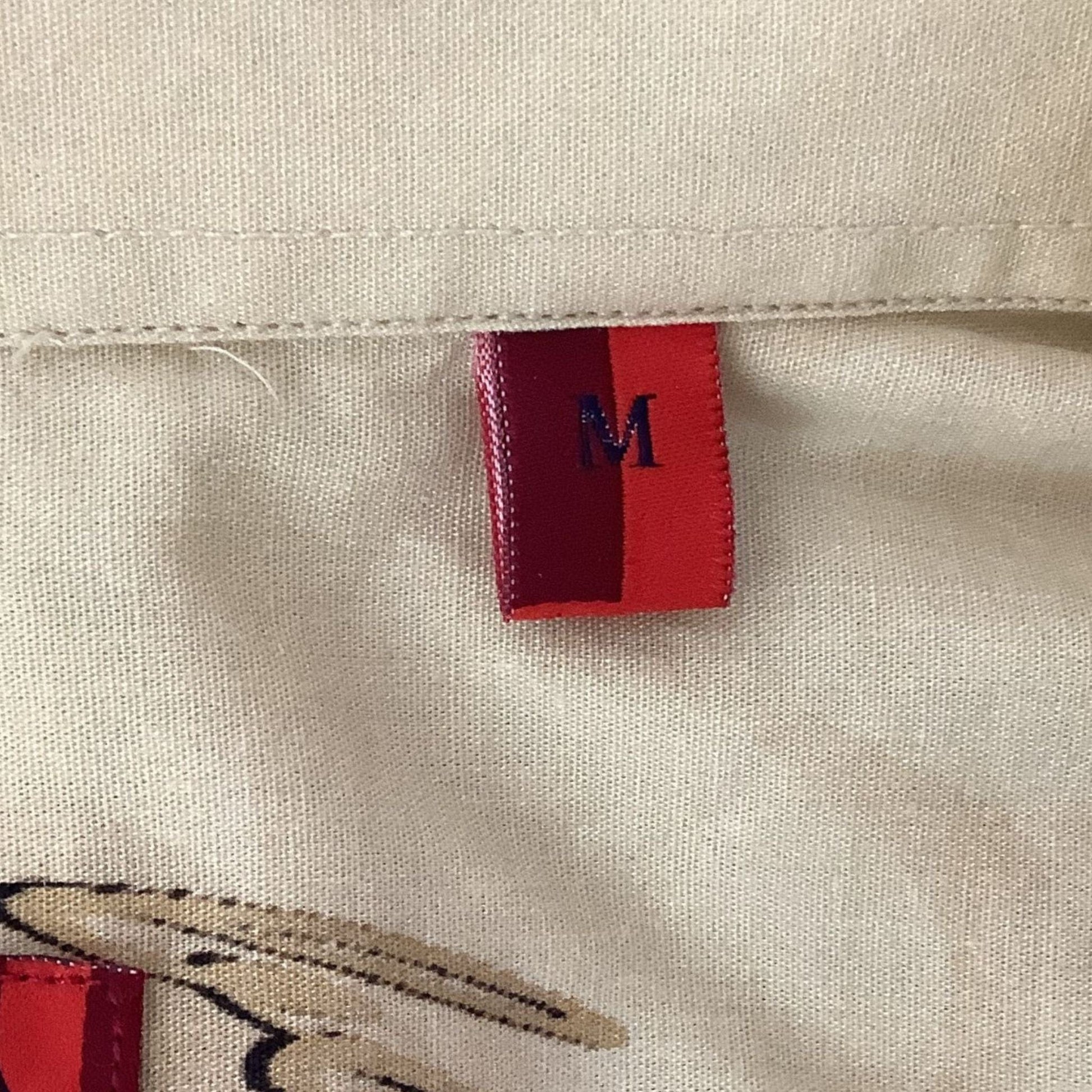 Bain Douche Western Shirt Cactus Theme - Size tag