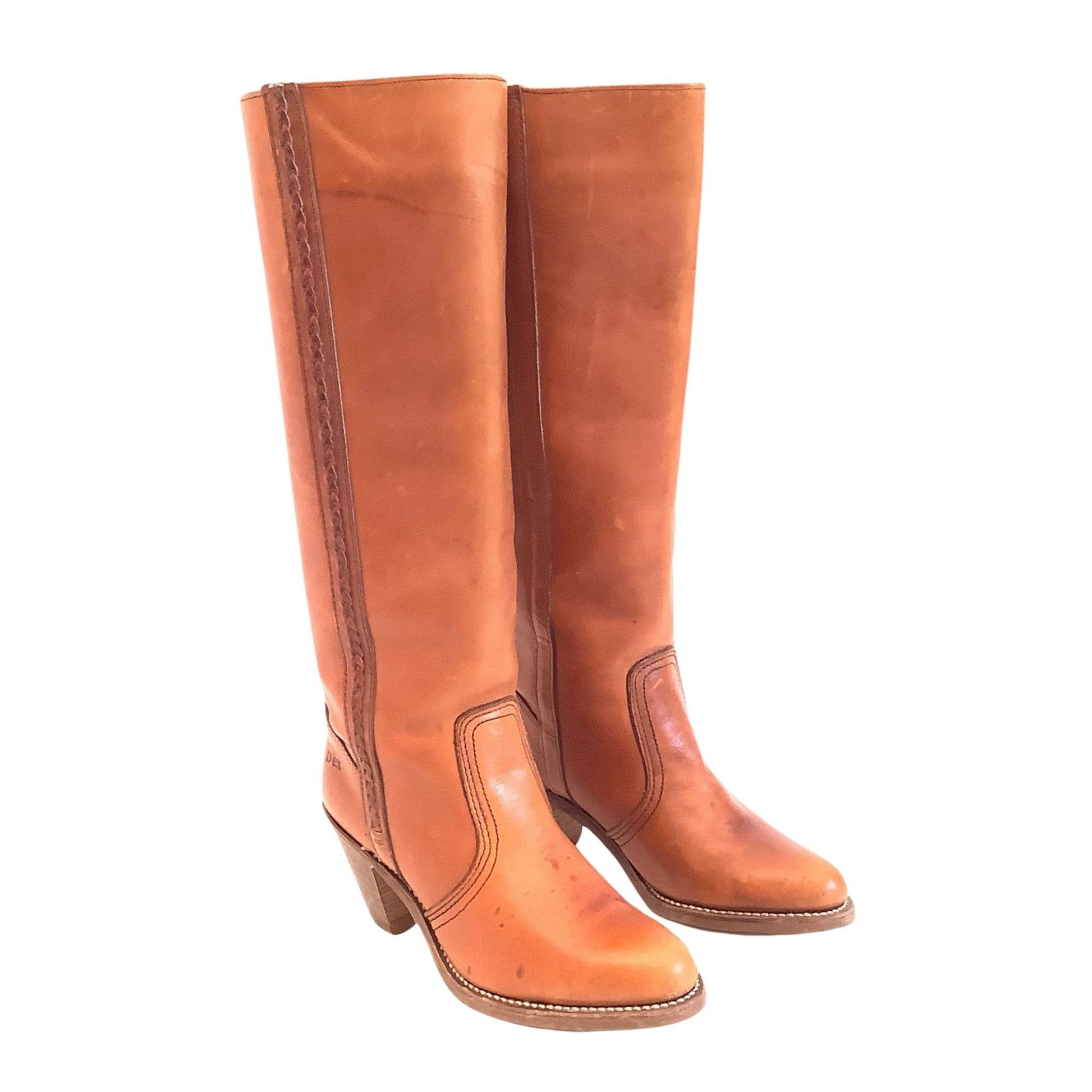 Western Boots Tan Leather