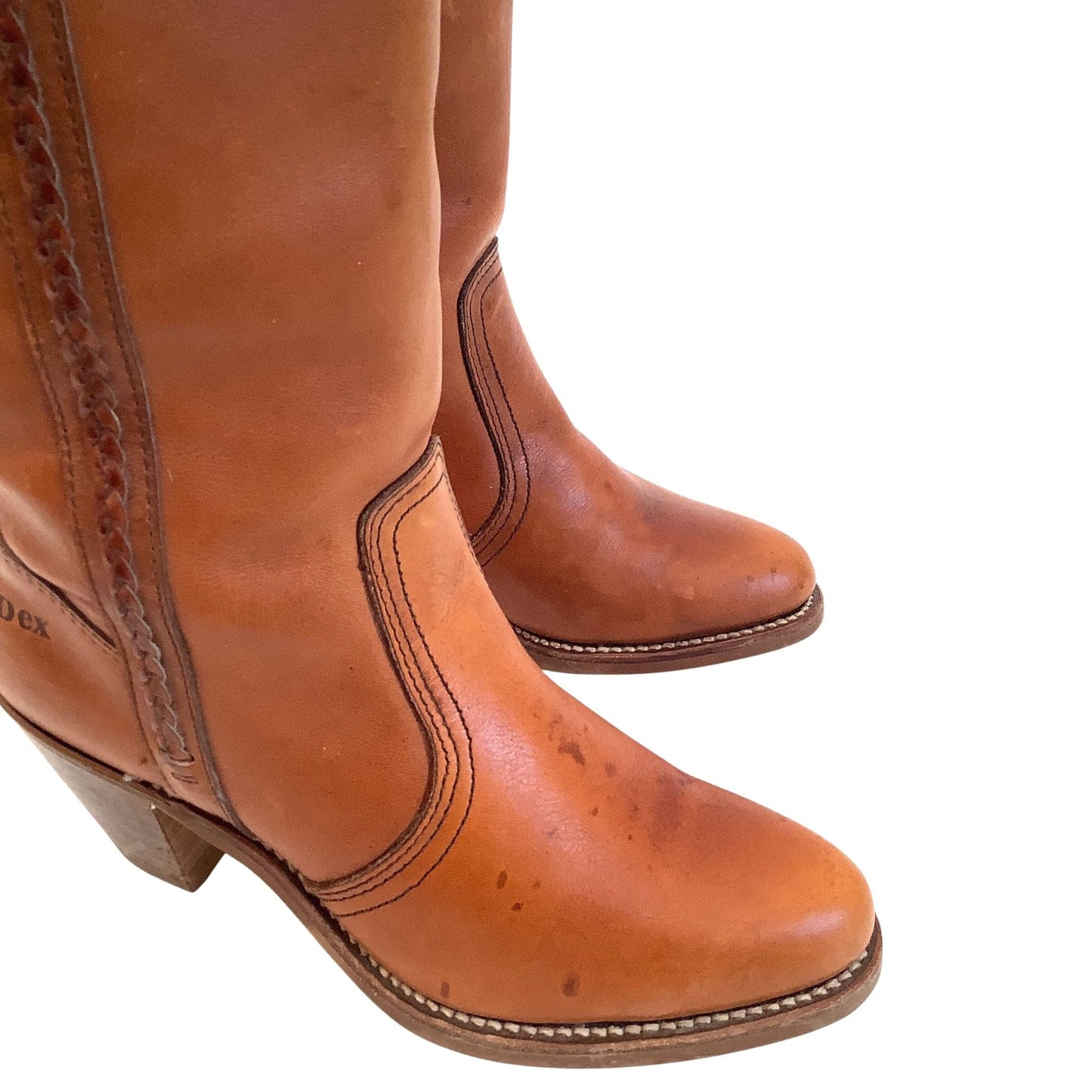 Western Boots Tan Leather