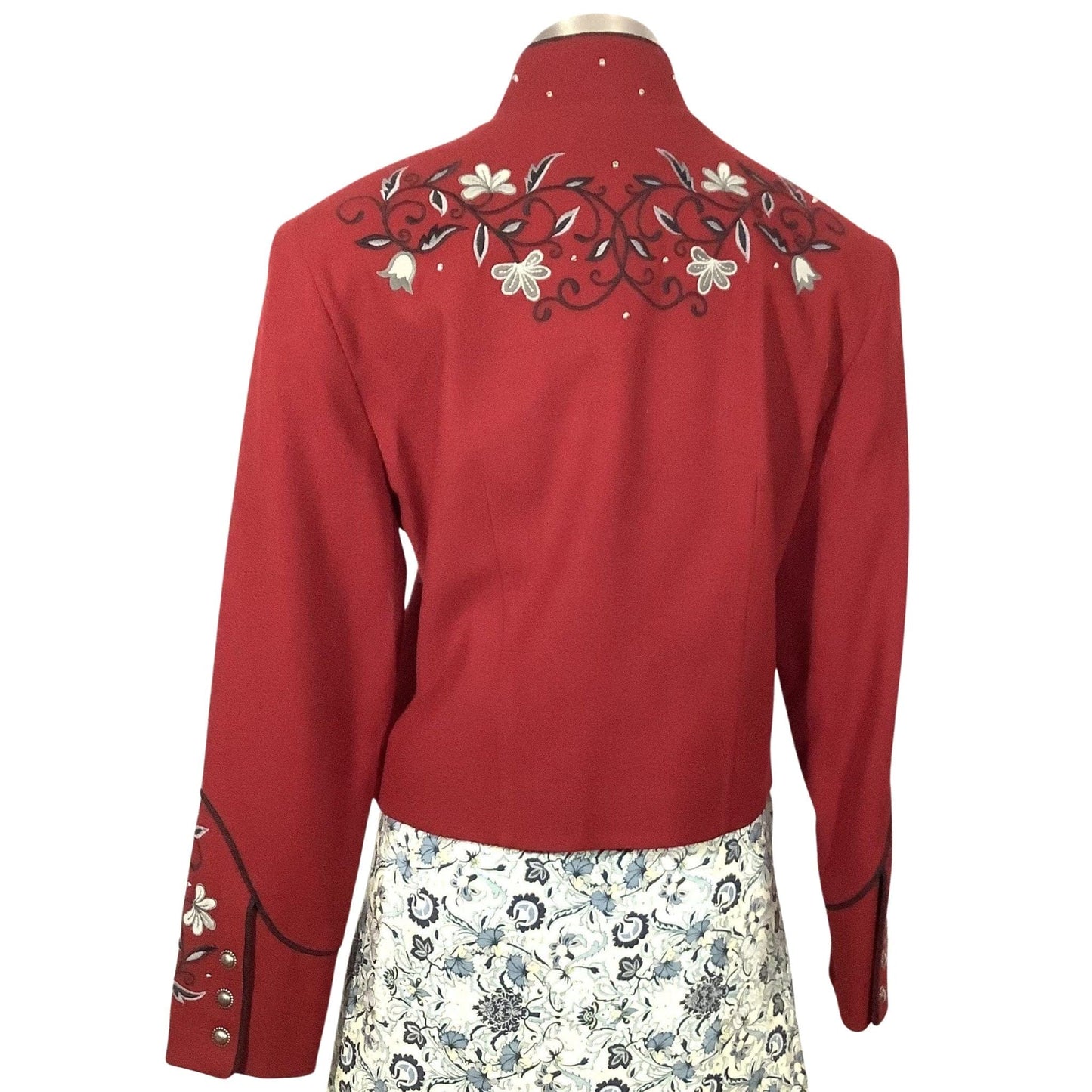Western Red Wool Jacket