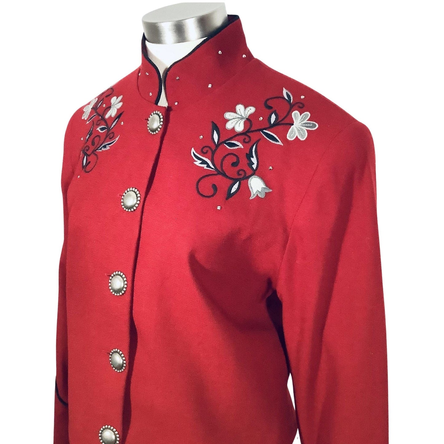 Western Red Wool Jacket