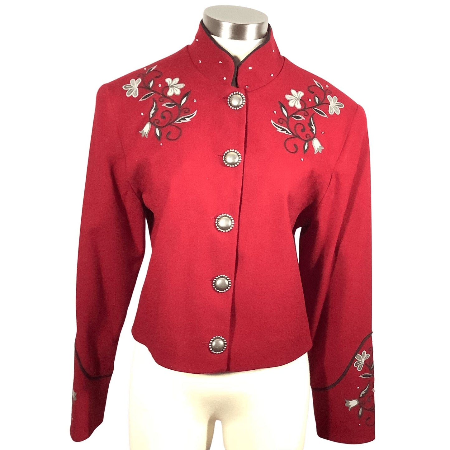 Western Red Wool Jacket