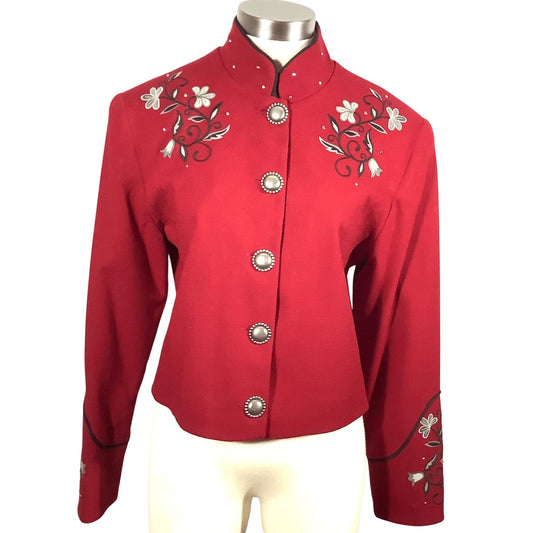 Western Red Wool Jacket