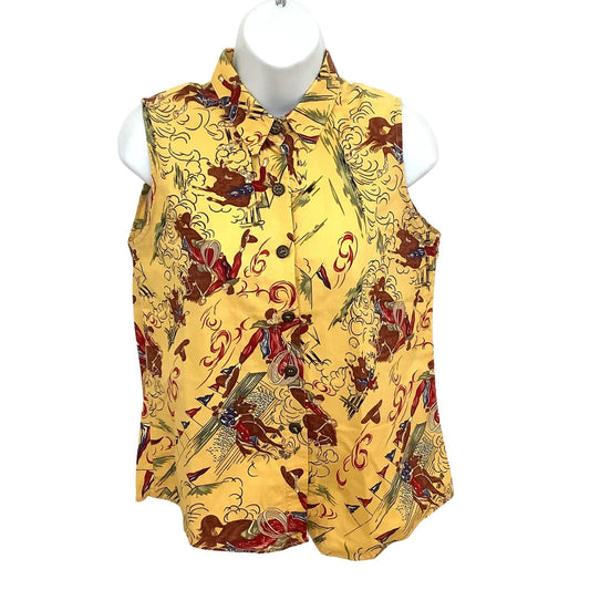 Western Sleeveless Blouse - Panhandle Slim Ranchwear