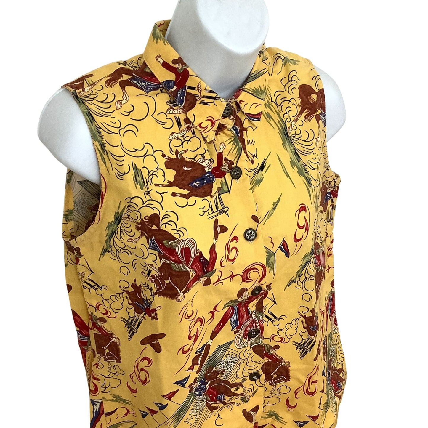 Western Sleeveless Blouse - Panhandle Slim Ranchwear