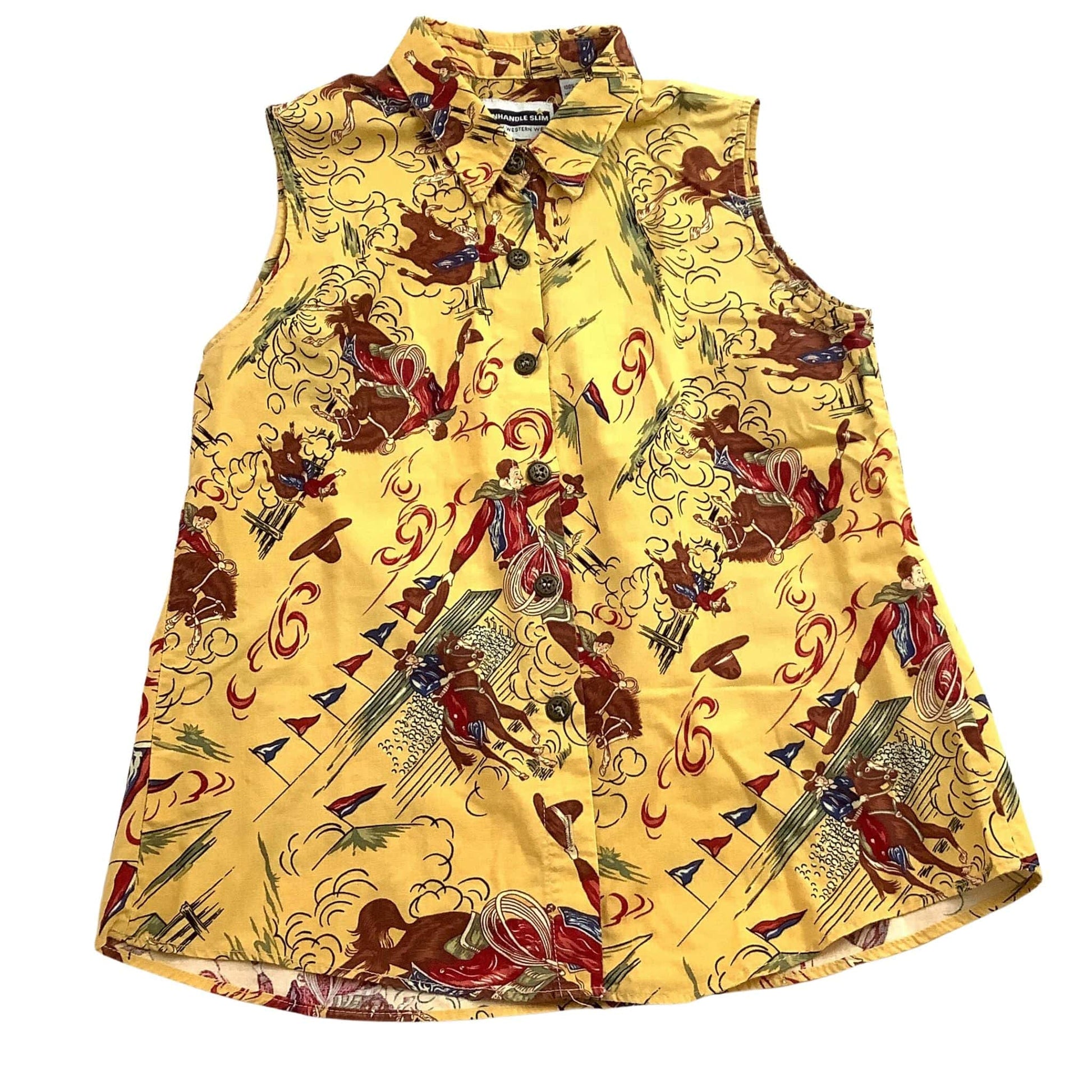 Western Sleeveless Blouse - Panhandle Slim Ranchwear