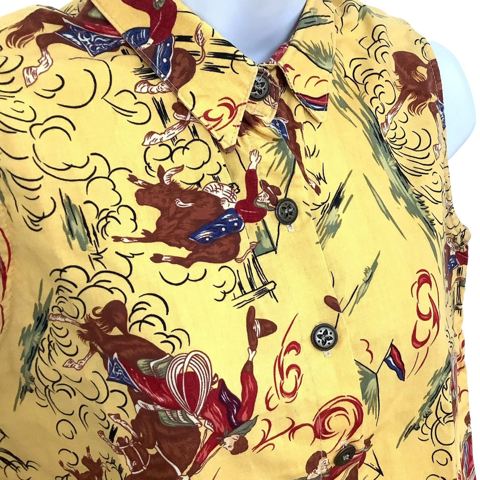 Western Sleeveless Blouse - Panhandle Slim Ranchwear