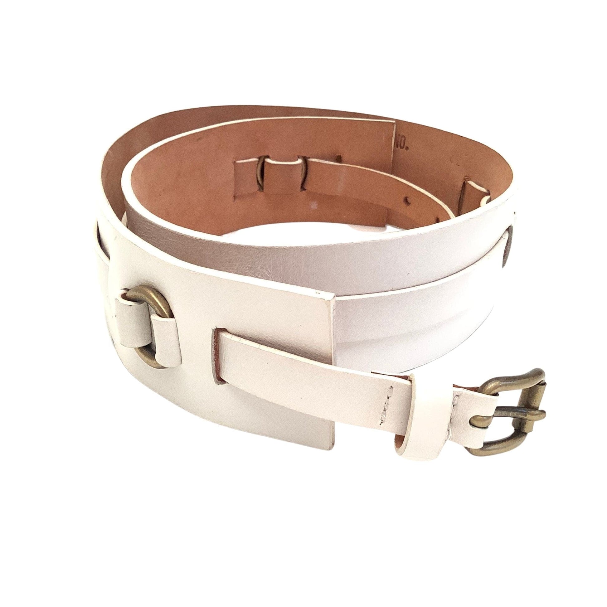 White Equestrian Belt