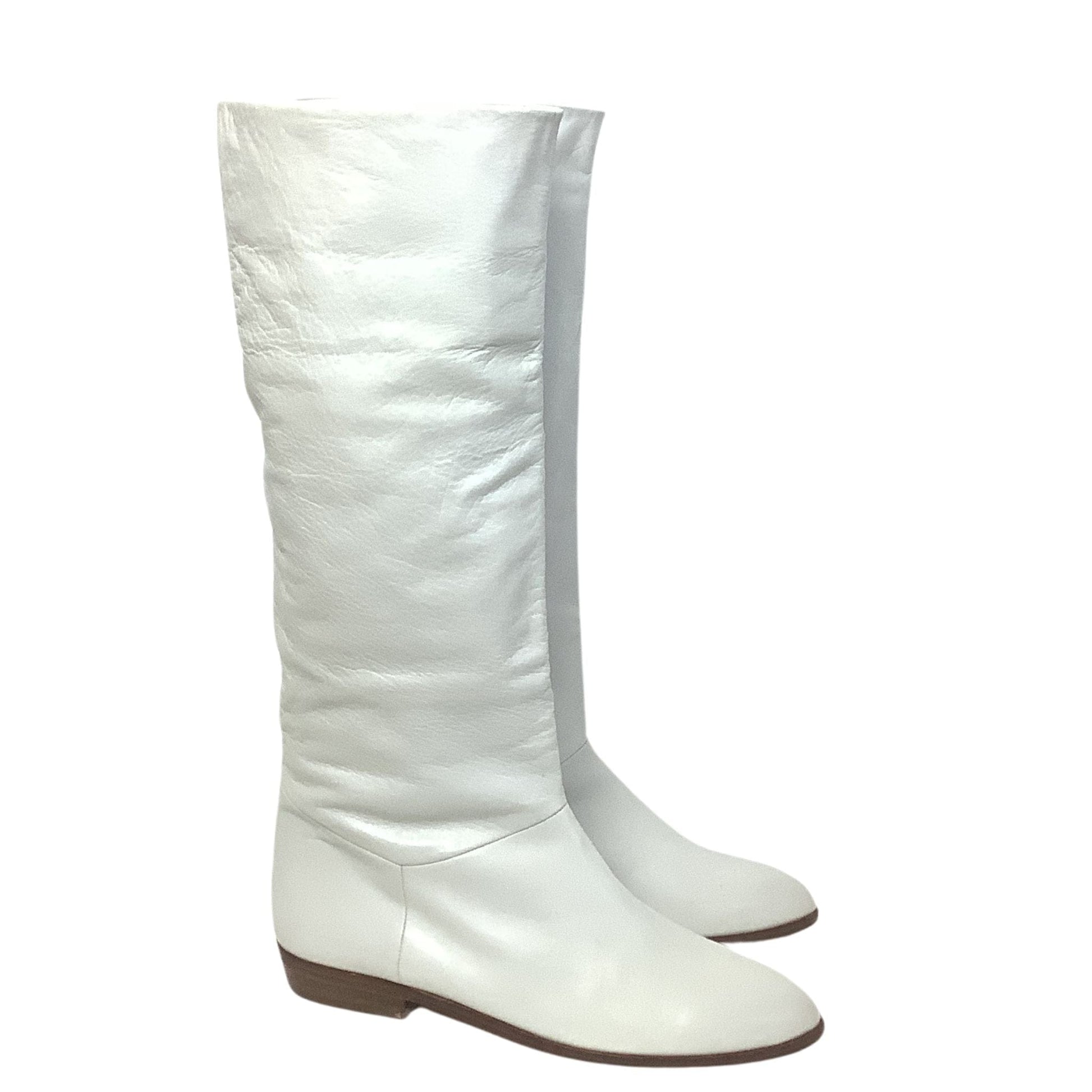 White Leather Boots 1990s