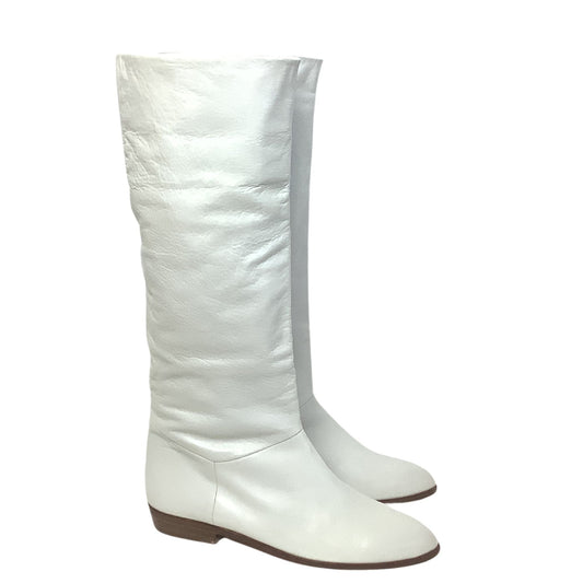 White Leather Boots 1990s