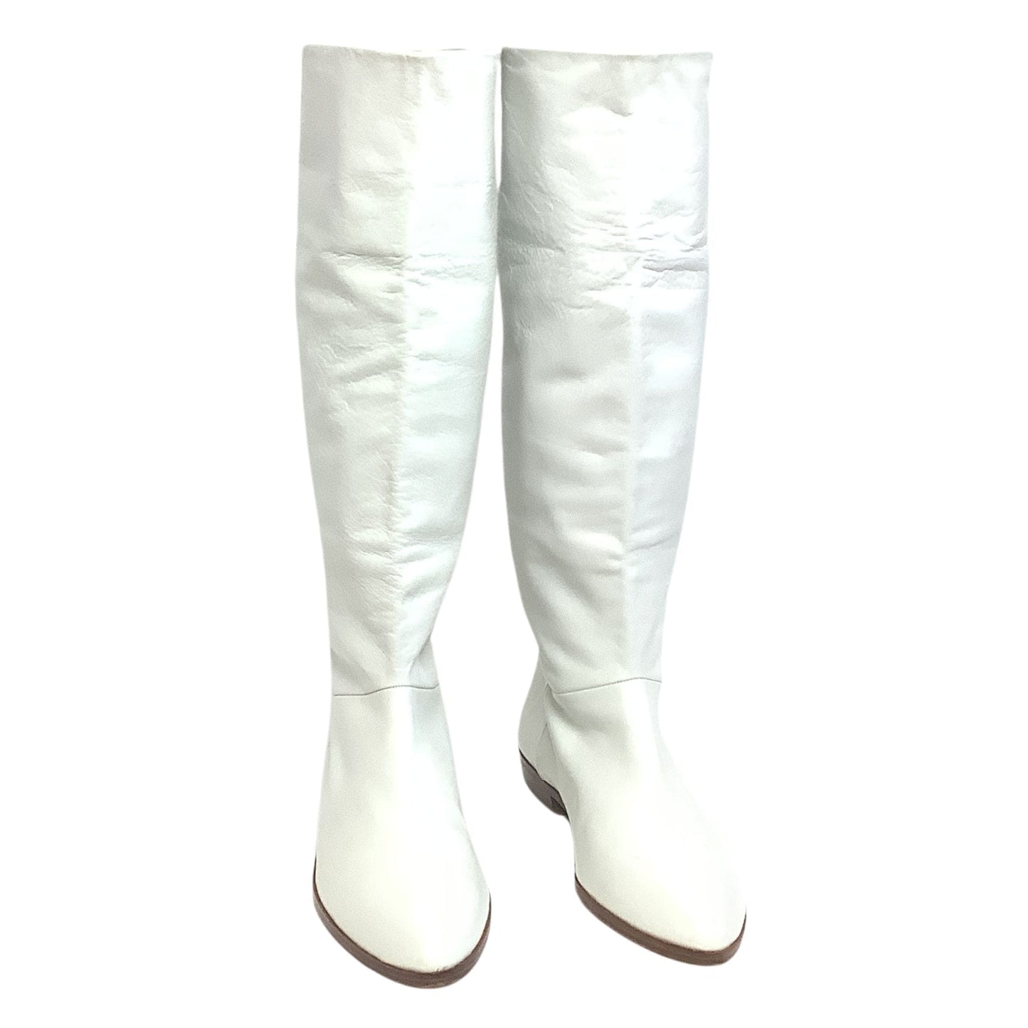 White Leather Boots 1990s