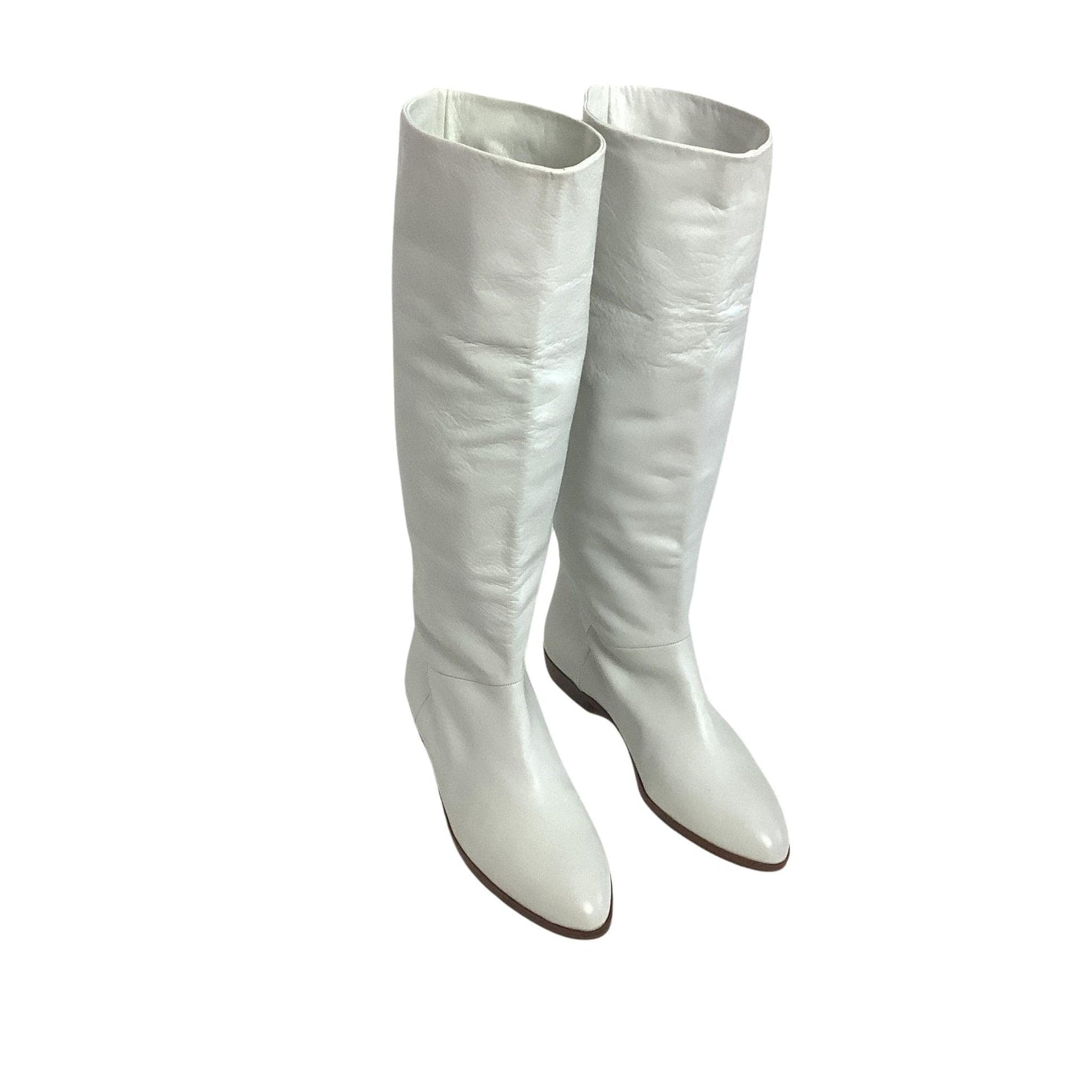 White Leather Boots 1990s
