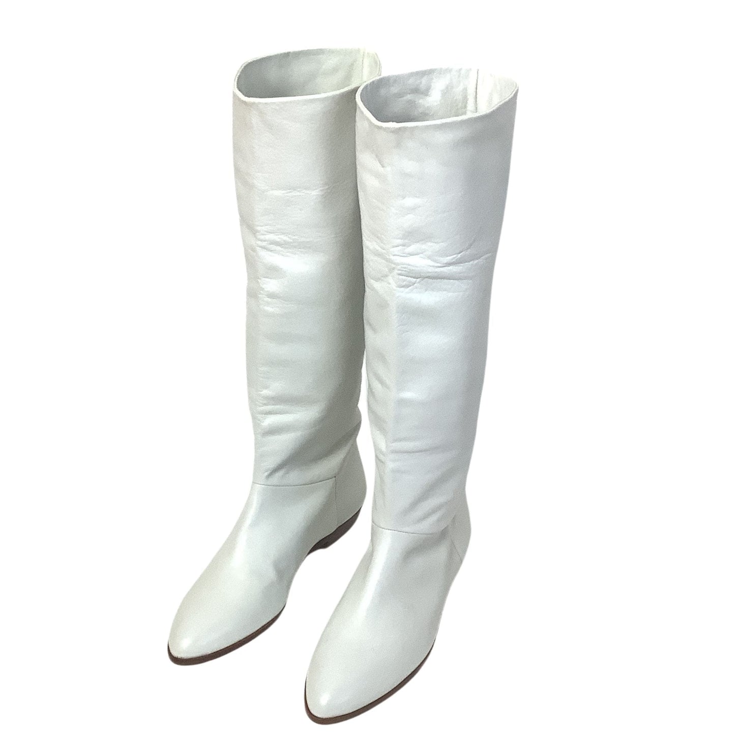 White Leather Boots 1990s