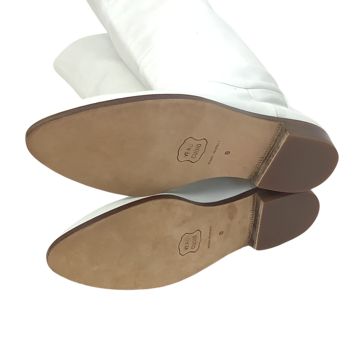 White Leather Boots 1990s