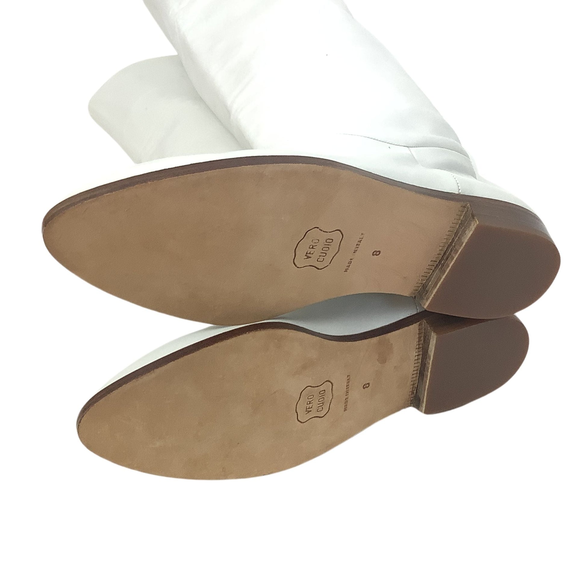 White Leather Boots 1990s