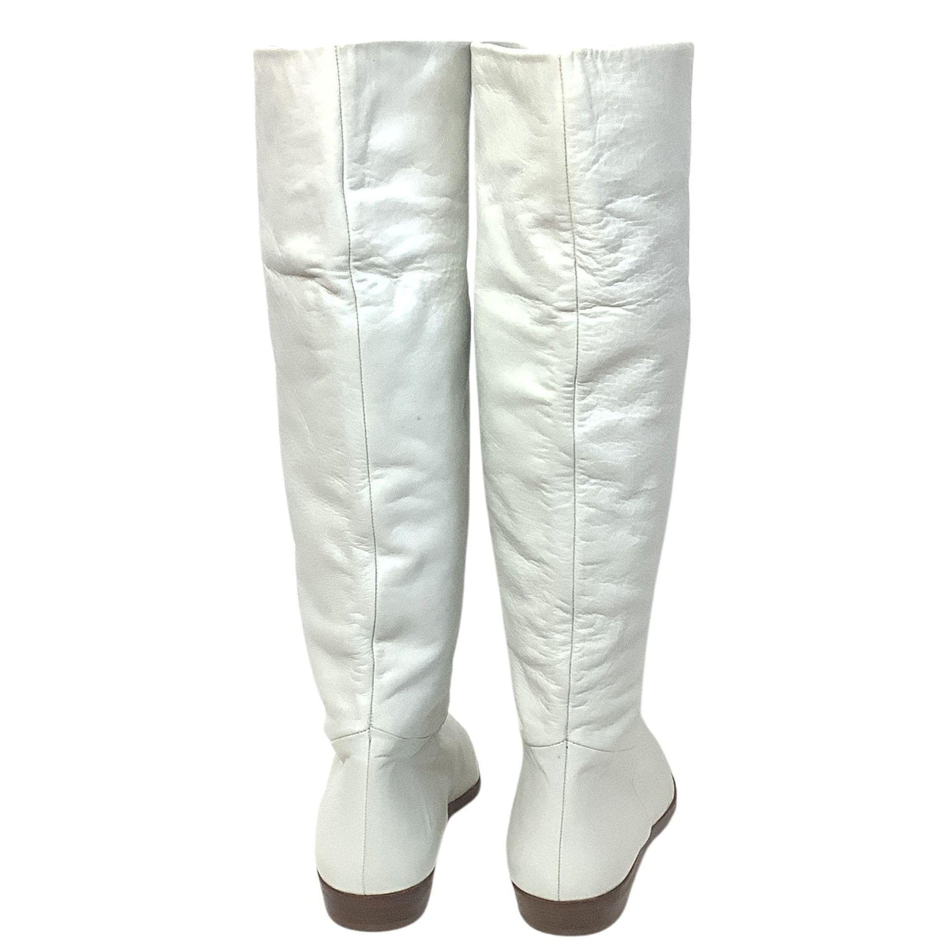 White Leather Boots 1990s