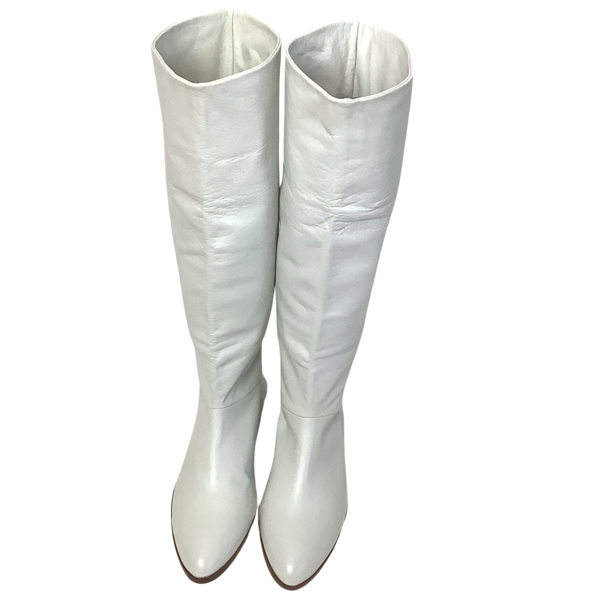 White Leather Boots 1990s