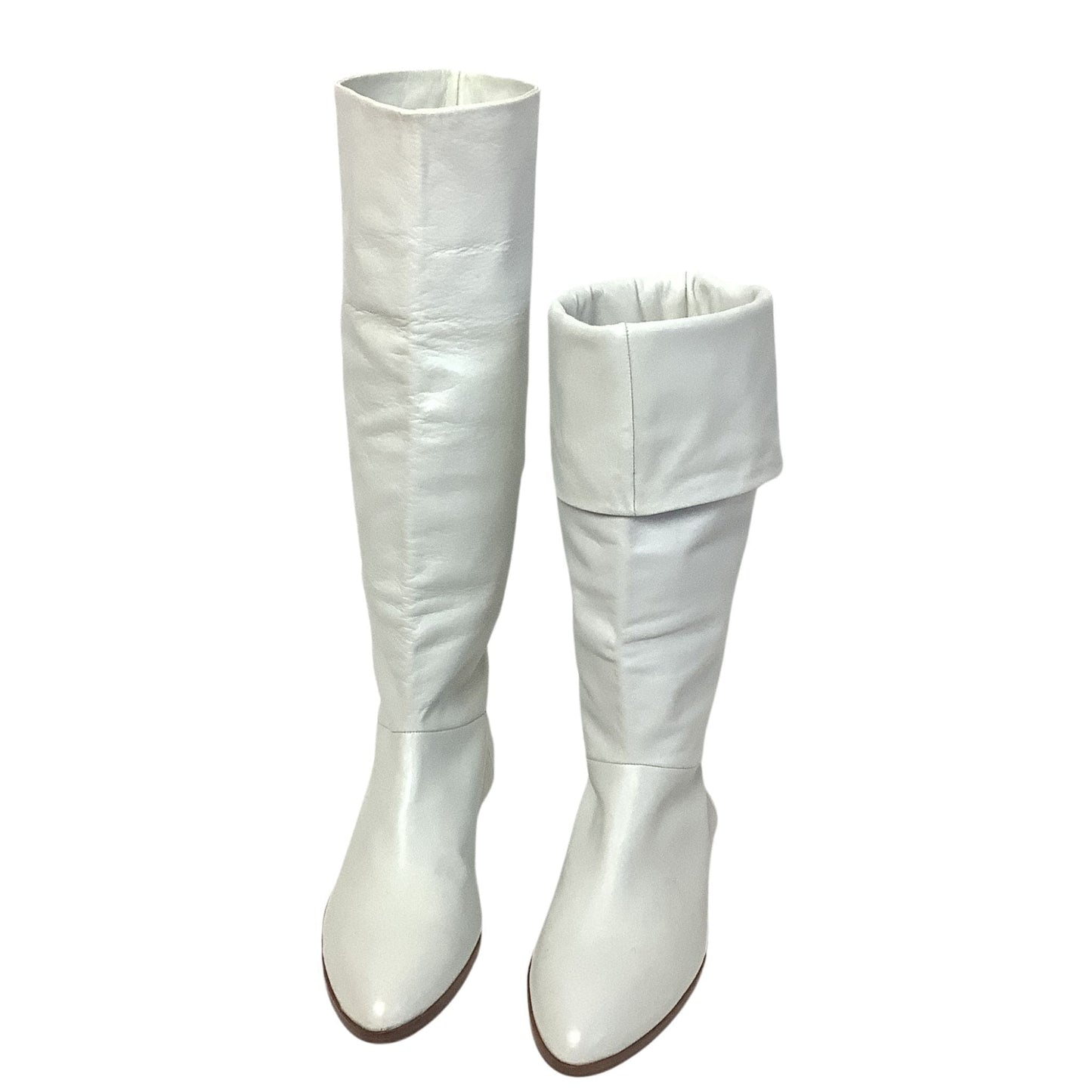 White Leather Boots 1990s