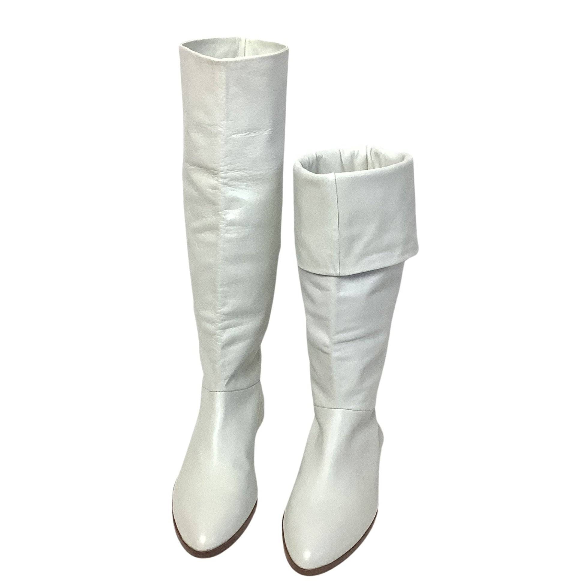 White Leather Boots 1990s