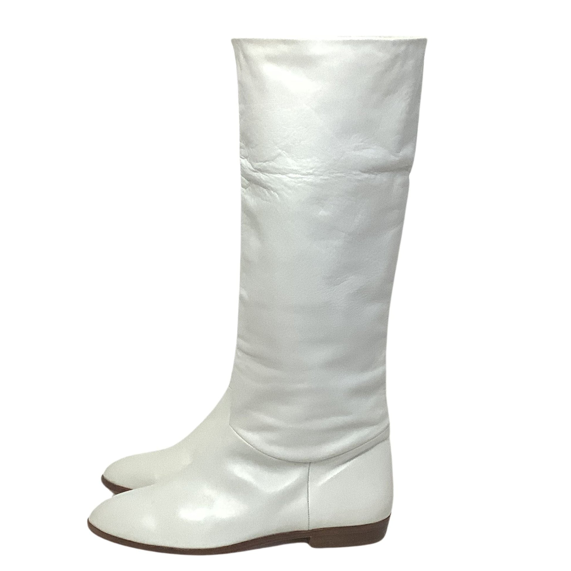 White Leather Boots 1990s