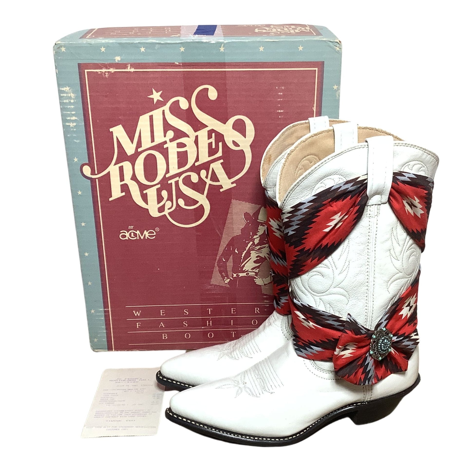 White Rodeo Boots
