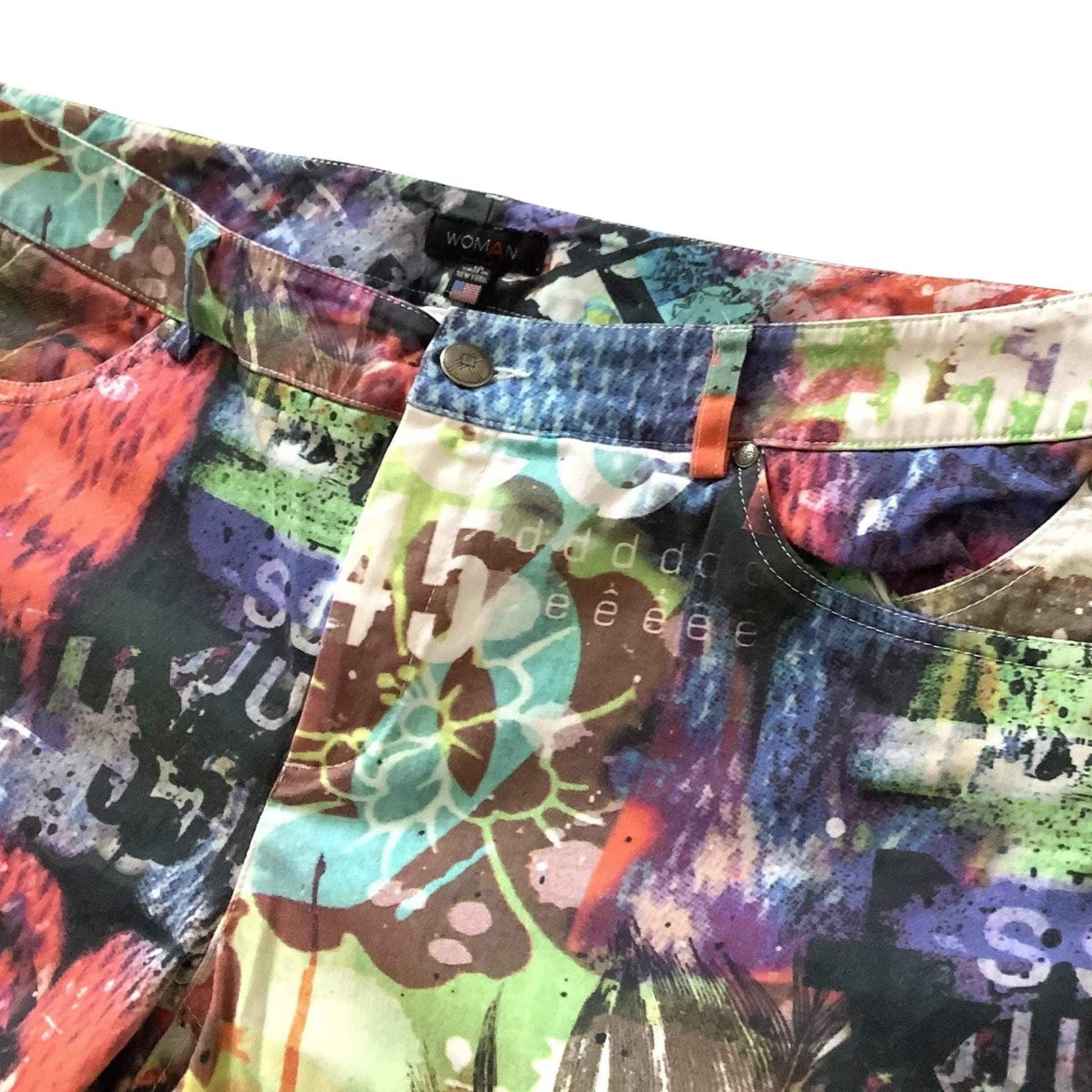 Woman Brand Graffiti Jeans