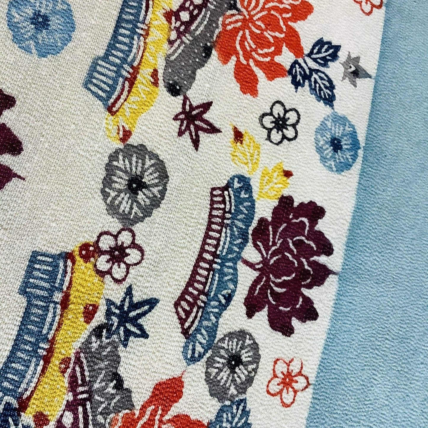 Woodblock Silk Panel