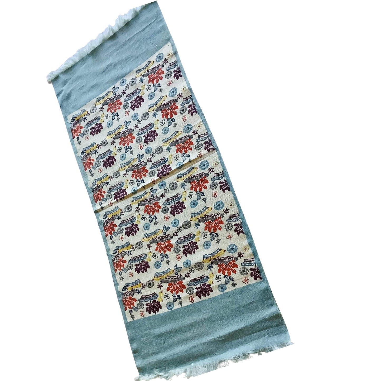 Woodblock Silk Panel