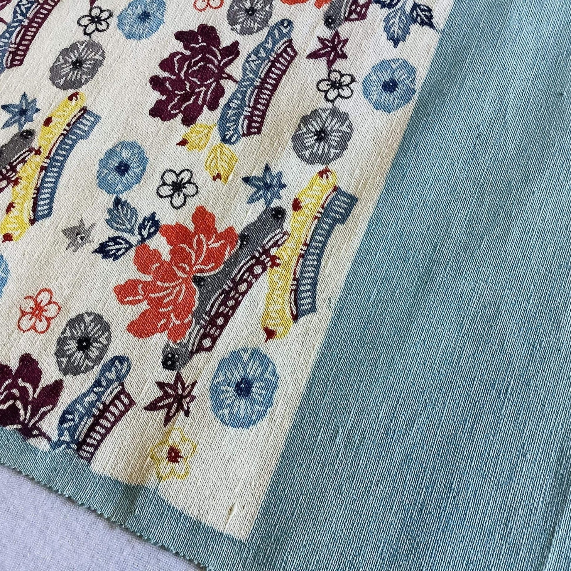 Woodblock Silk Panel