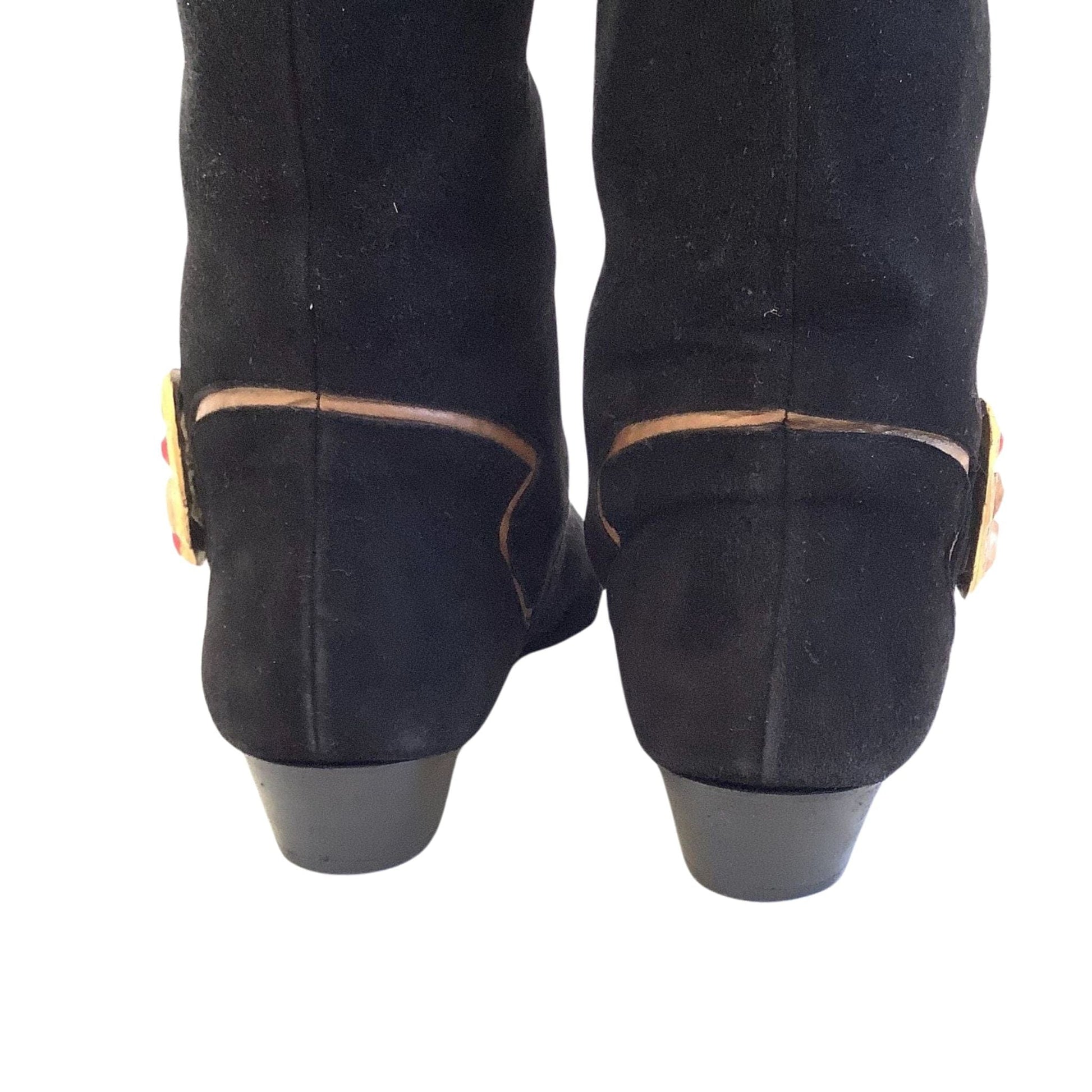 Xavier Danaud Boots 6.5 / Black / Vintage 1980s
