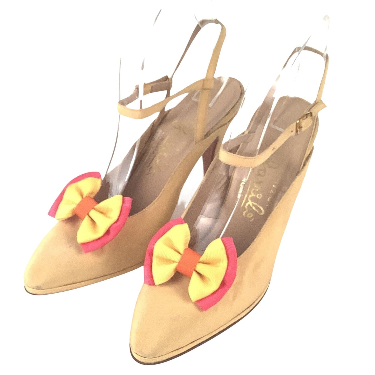 Yellow Fantasy Heels 9 / Yellow / Vintage 1990s