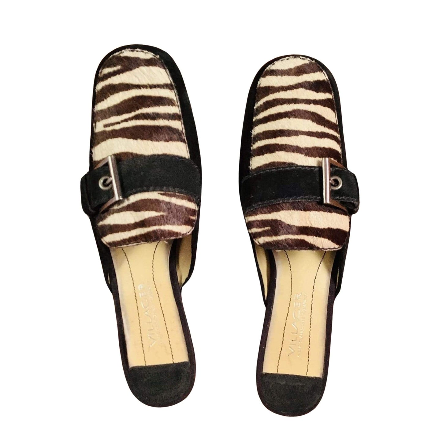 Zebra Print Mules