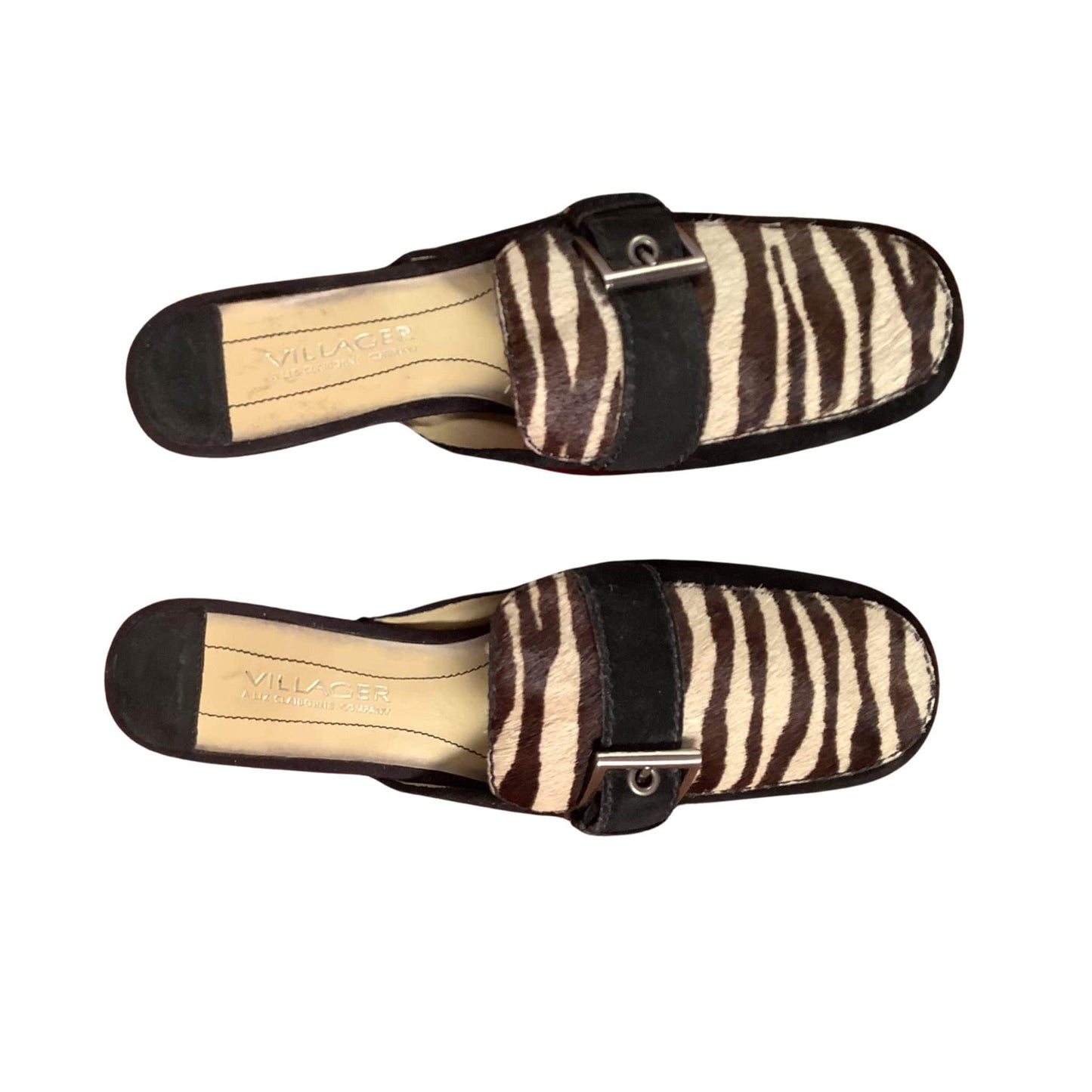Zebra Print Mules