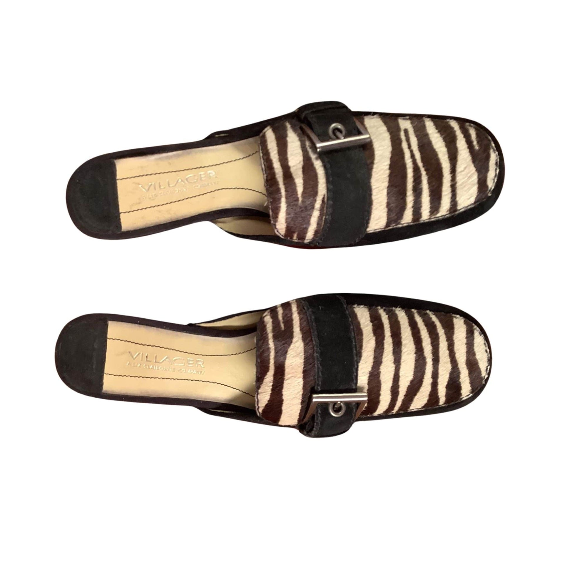 Zebra Print Mules