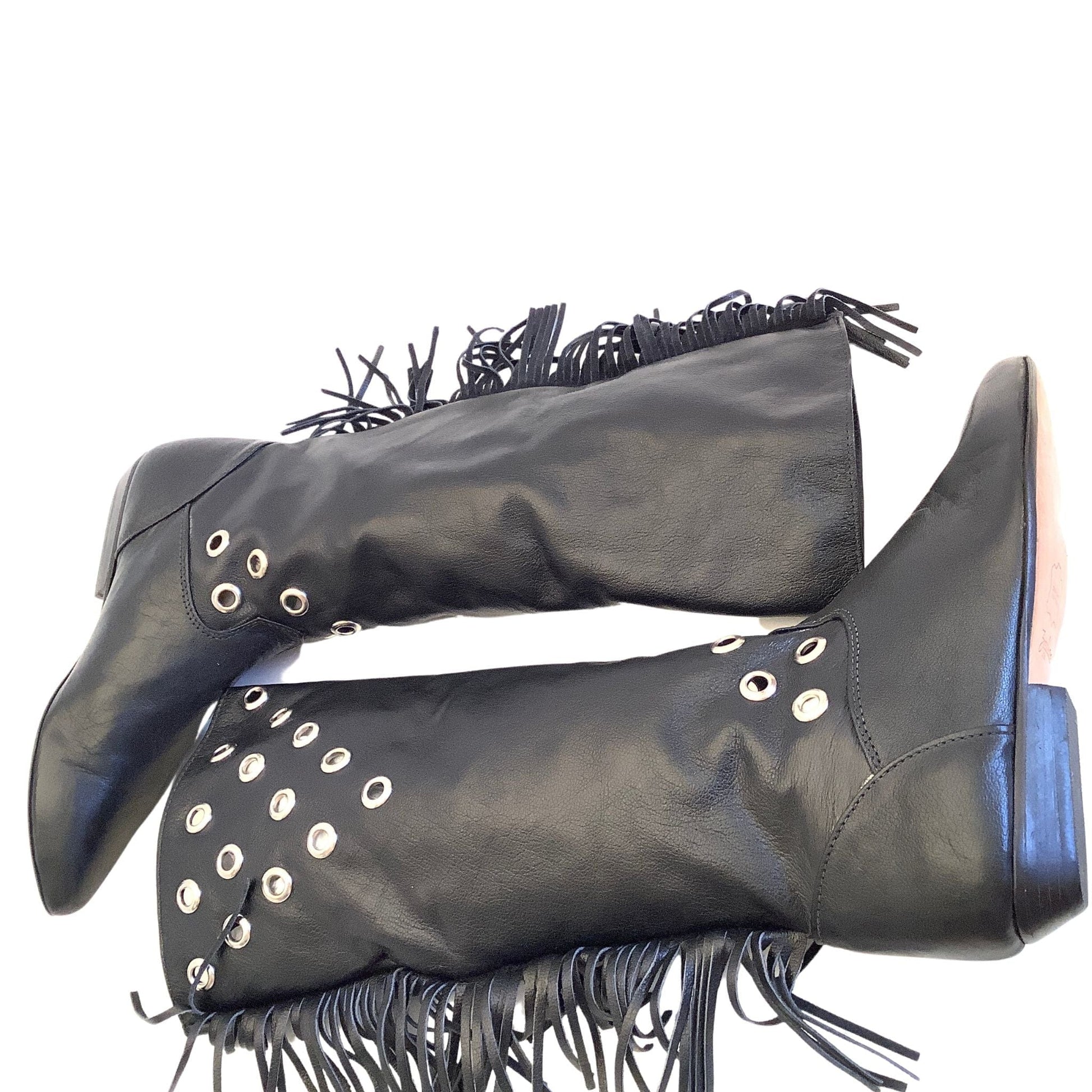 Zodiac Fringed Boots
