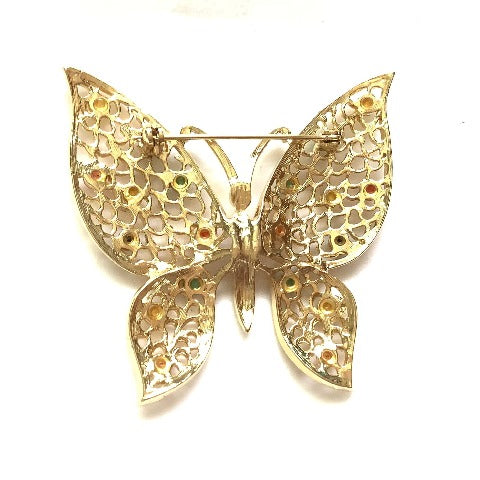 1970s Vintage Brooch Butterfly