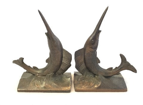 Antique Bronze Bookends