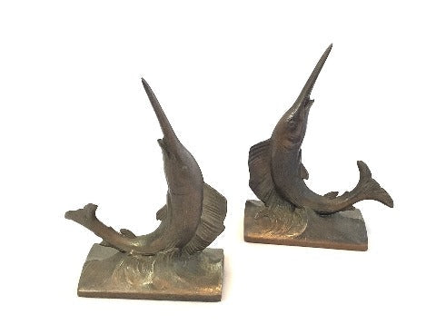 Antique Bronze Bookends