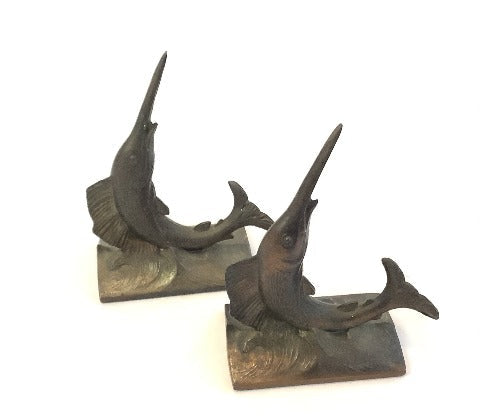 Antique Bronze Bookends