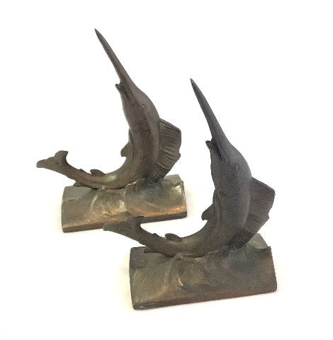 Antique Bronze Bookends