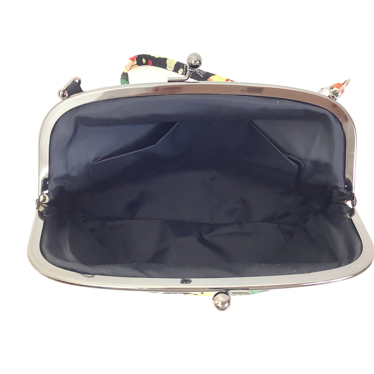 Black Floral Kimono Purse