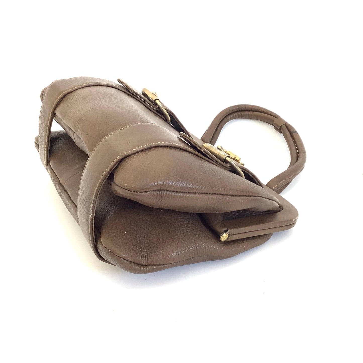 Brown Leather Funky Purse