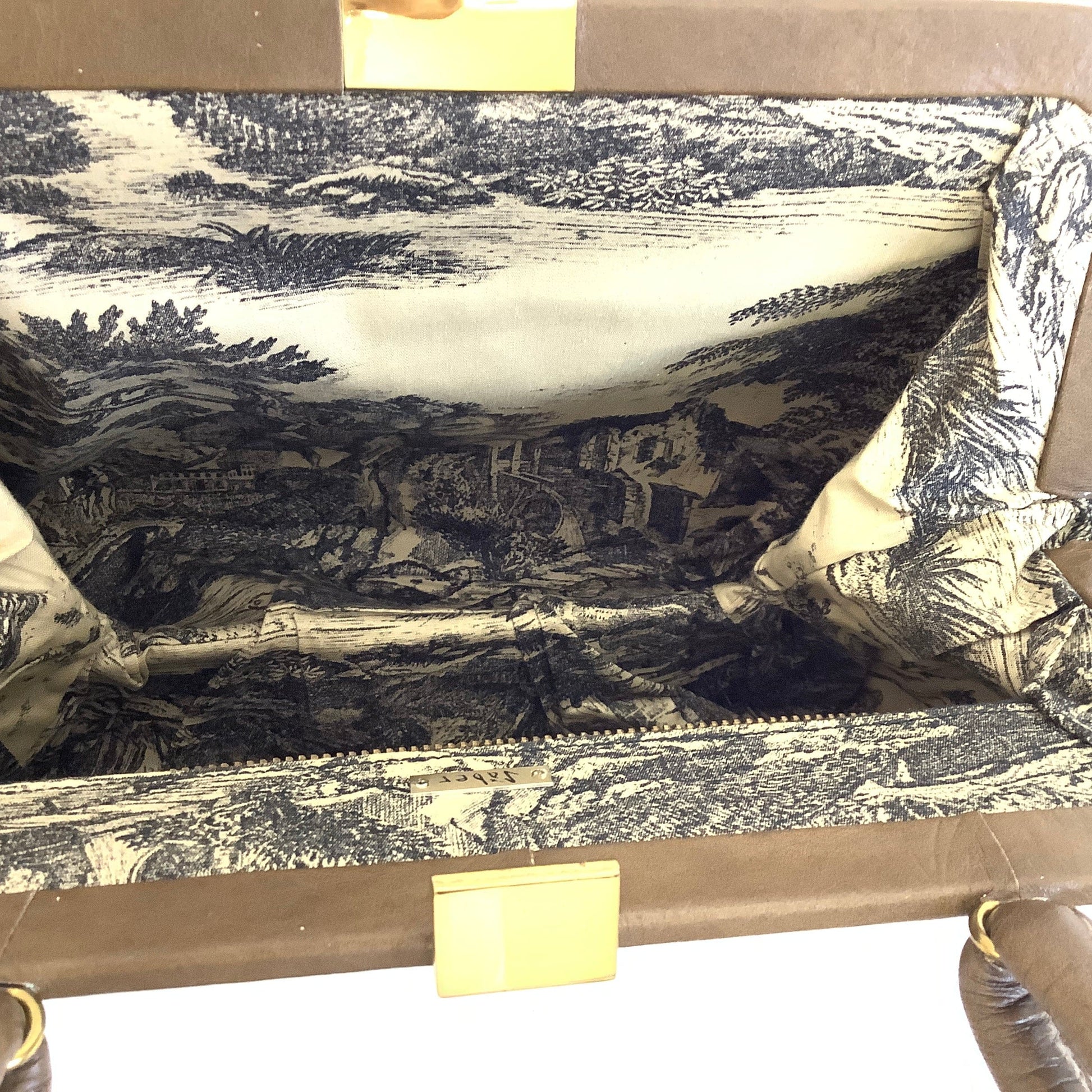 Brown Leather Funky Purse