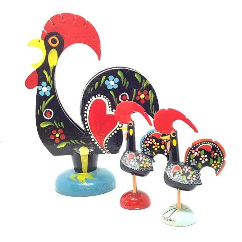 Folk-Art Rooster Set