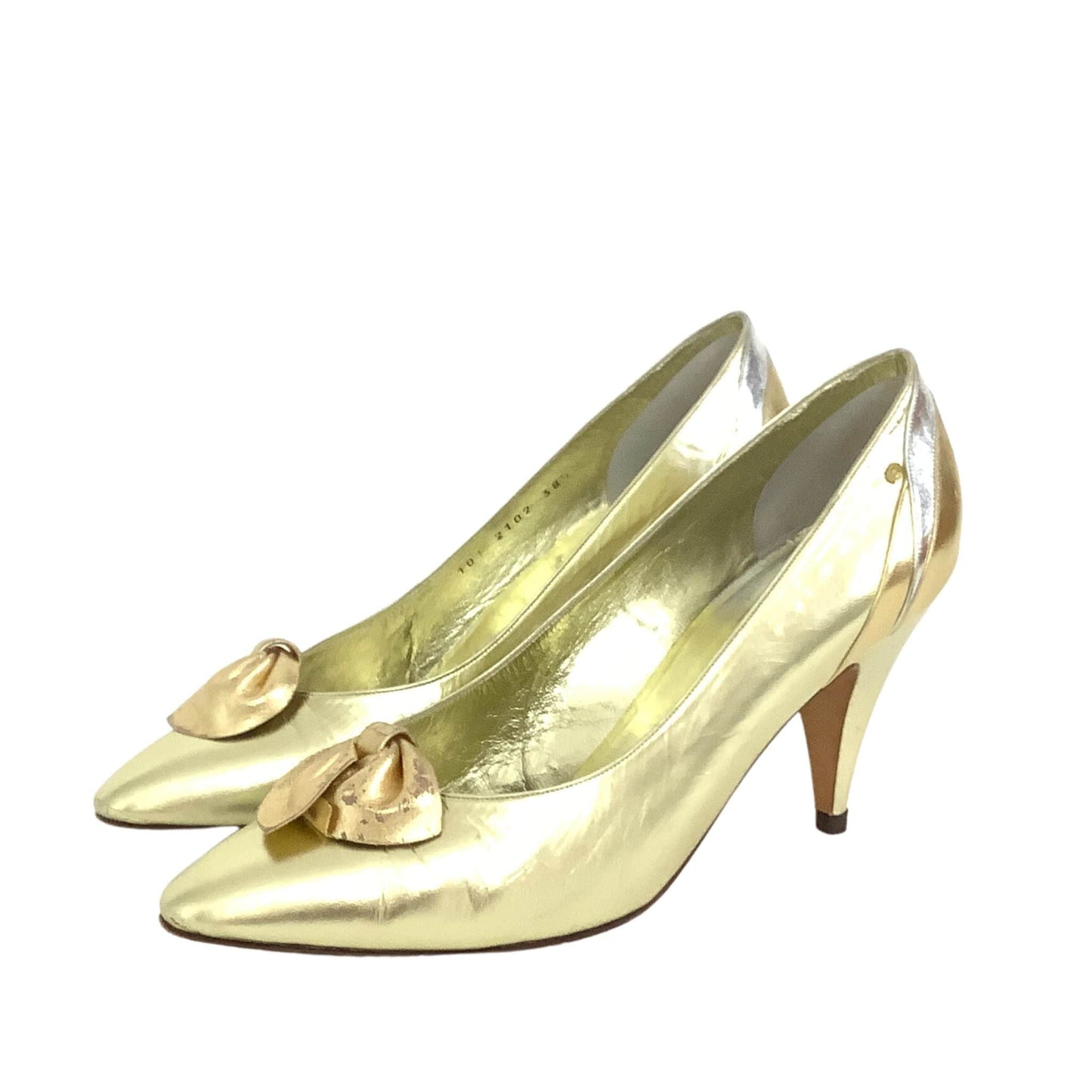 Gucci Metallic Gold Heels
