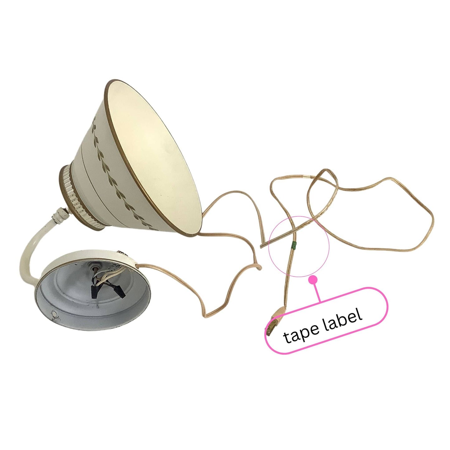 Toleware Sconce Lamp